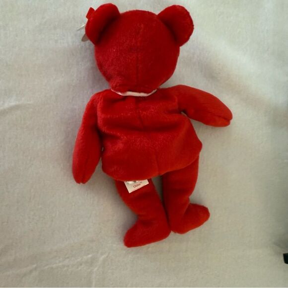 TY Osito Mexico Red Teddy Bear Beanie Baby Plush Toy - Picture 2 of 4